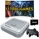 Kinhank Super Console X Retro Video Game Console Built in 117,000+ Games,Emulator Console Compatible with Most Emulators,Game Consoles for 4K HD Output,5 Players,LAN/WiFi,2 Gamepads(SX-256GB)