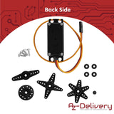 AZDelivery MG995 Micro Digital Servo Motor for RC robot Helicopter Aircraft compatible with Arduino Including E-Book!