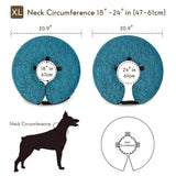 MIDOG Dog Cone Collar, Inflatable Dog Neck Donut Collar Alternative After Surgery, Soft Protective Recovery Cone for Small Medium Large Dogs and Cats Puppies - Alternative E Collar (Blue, XL)