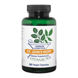 Vitanica St. John's Wort Capsules - Non-GMO Potent 0.3% (900mcg) Hypericin, Saint Johns Wort for Mood, Emotional & PMS Support, Vegan Supplement, 90 Count (St. John's Wort Pro Logo)