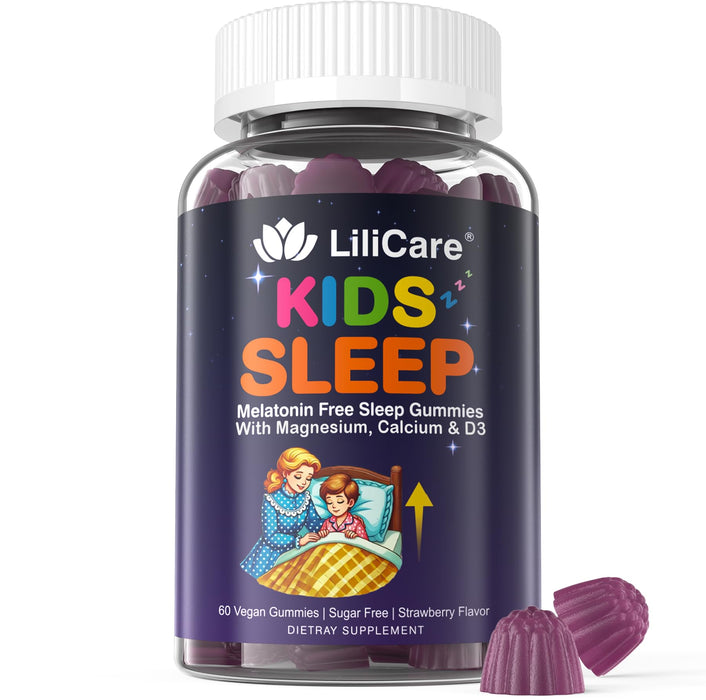 Kids Sleep Gummies - Magnesium Glycinate Gummies, Melatonin Free Sleep Aid
