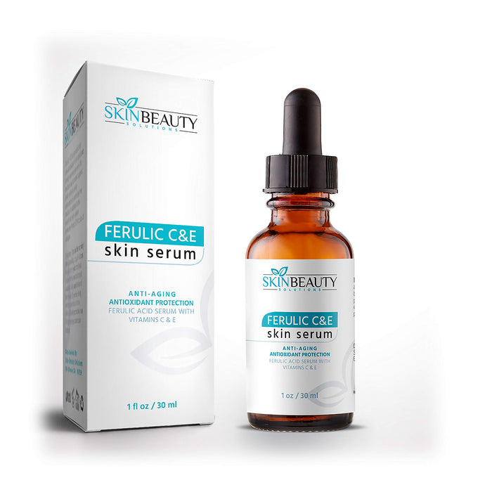 Ferulic Acid CE with Vitamin C+E Skin Serum - Wrinkles, Anti-Aging, Sun Damaged Skin & More (C+E Ferulic Combination Antioxidant Treatment (1 oz / 30 ml)