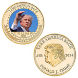 2024 Donald Trump Campaign Attack Commemorative Coin Set in Bag, Supports Trump Gift