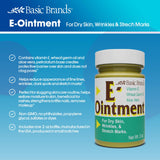 Basic Organics Vitamin E Natural Ointment 2 Oz