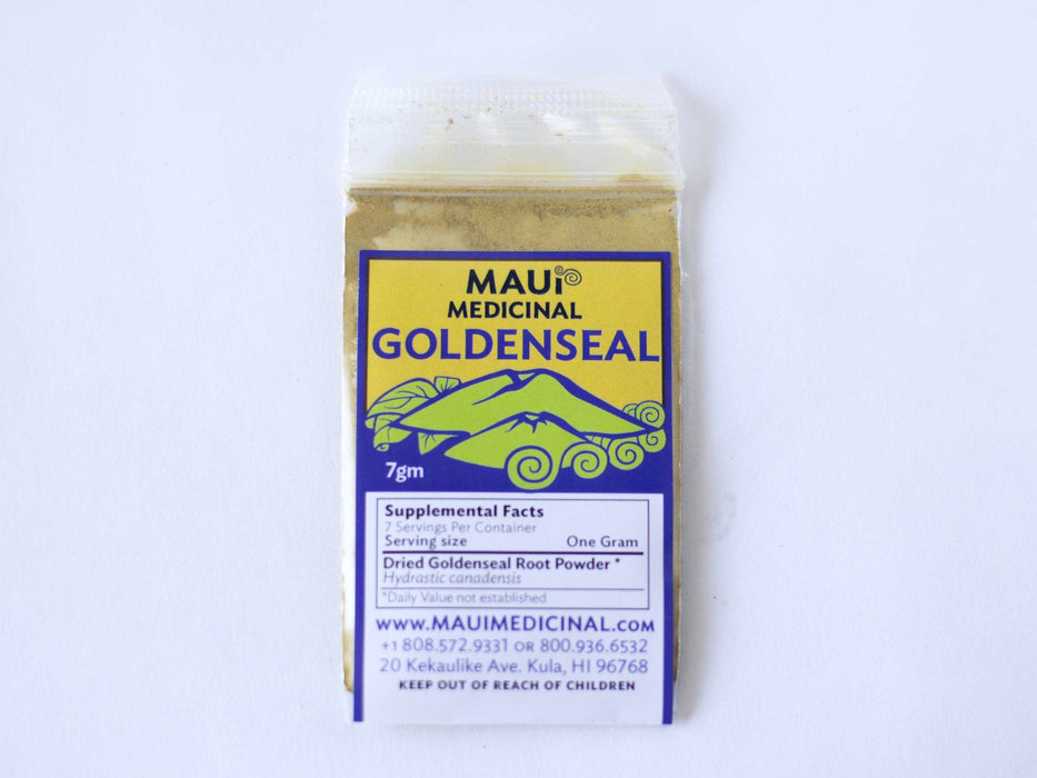 Maui Medicinal Herbs Goldenseal Root Powder 7gm = 1/4 oz. **USA Grown & Packaged**