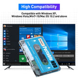 Kinhank 500G HDD External Hard Drive with 111700+ Retro Games, Batocera 33 Gaming System,Game Consoles Compatible with Most Emulators,SATA 3.0,for Laptop/PC/Windows/Mac OS,2 Controllers