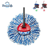 BonusLife 4-Pack Mop Head for O-Ceda RinseClea Spin Mop Refill 2-Tank System Only Easy Cleaning Microfiber Replacement