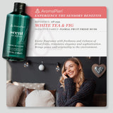 Aromaplan Hotel Scents White Tea & Fig 5 Fl Oz, Home Luxury Aroma & Hotel Collection Diffuser Oil- Hotel Diffuser Oil for Aromatherapy- USA Made, Bigger Bottle, Bolder Aroma & Longer Lasting