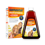 Sanostol plus Eisen: Multi-Vitamine für Kinder ab 6 Jahren und Erwachsene, mit Vitaminen und Eisen, 230Sanostol ml