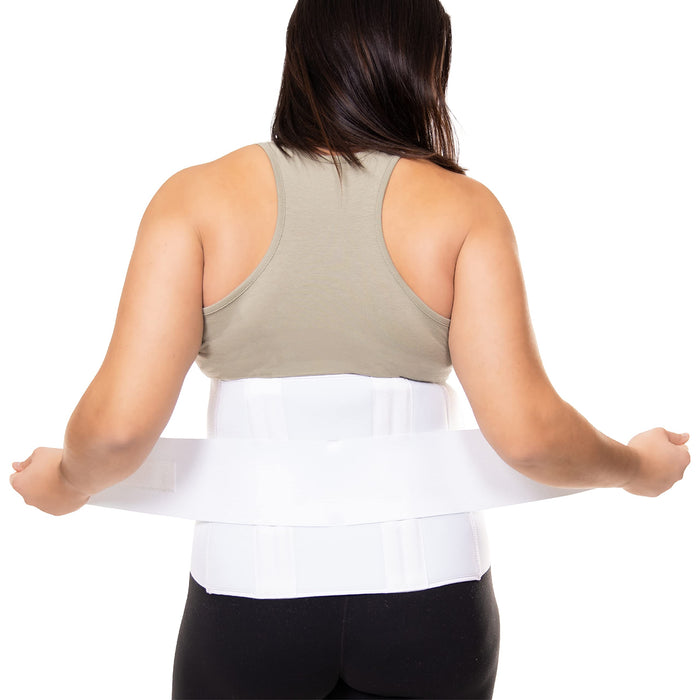 BraceAbility Plus Size 3XL Bariatric Back Brace - XXXL Big and Tall Lumbar Support Girdle for Obesity Lower Back Pain in Extra Large, Heavy or Overweight Men and Women (Fits 55"-61")