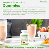BariSlim Bariatric Vitamin D-3 Gummies - Specially Formulated Gummy Vitamin for Patients After Weight Loss Surgery - Easy to Digest and Great Tasting Fruit Flavors | 90 Fruit Chews