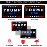 Donald Trump 2024 Flag For Trump Supporter Double Sided 3x5 feet 3 PLY Outdoor Patriotic American Flags With 2 Anti-Rust Brass Grommets - 100D Polyester With 3 Stickers Let's Go Brandon by NOAHIAN