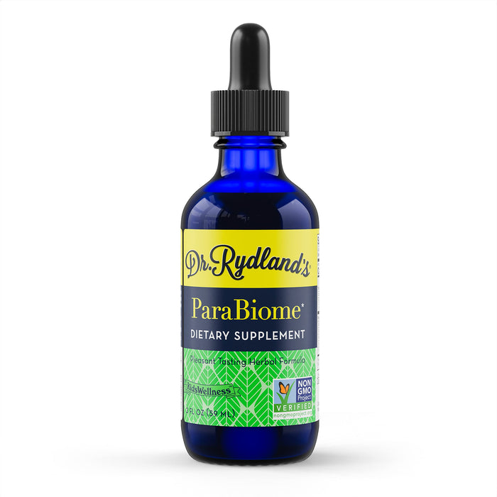 Dr. Rydland's Herbal Supplement | Created by KidsWellness, Effective on Adults & Children | ParaBiome Advanced Cleanse and Digestive Support | Made with Black Walnut, Clove, Wormwood | 2 Ounce Bottle