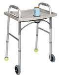 Drive Medical 10124 Walker Tray with Cup Holder, Gray