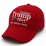 Trump Merchandise Trump Hat 2024 for President MAGA Hat Make America Great Again with USA Flag Cap Donald Trump Gifts Red