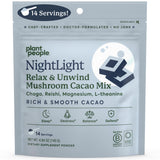 NightLight Mushroom Cacao Mix Bedtime Drink to Support Sleep & Recovery Doctor-formulated, Great Tasting Hot Cocoa Mix with Magnesium, L-Theanine, Chaga, Reishi, & Turkey Tail Mushrooms 14 Servings