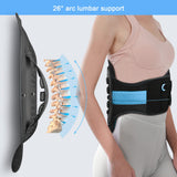 LSO Back Brace with Maximum Decompression Plate&Adjustable Arch Back SupportDual Pulley System Lumbar Support Belt for Herniated Disc Pain ReliefSpine StenosisSciaticaScoliosis(L XL fit belly 35 47 )