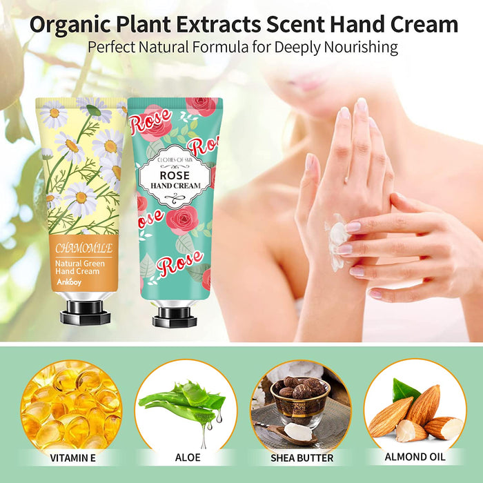 74 Pack Hand Cream Gifts Set for Mom,Mothers Day Gifts Cream with Shea Butter for Dry Hands,Travel Size Lotion in Bulk, Hand Cream Stocking Stuffers Gifts for Women Mom Teen Girls Her Wife Grandma