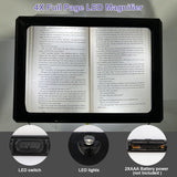 RONGON 3x Hands-Free A4 Full Page Magnifiers Large LED Magnifying Glass with Stand Ideal for Reading Small Prints Crafting Low Vision & Seniors