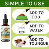 Аdrеnаl Balance for Dogs and Cats - Cushings Treatment for Pets, Аdrеnаl Support w/Ashwagandha, Licorice Root, Rhodiola Rosea – Best Cushings Treatment for Dogs - 2oz Harmony Herbal Drops