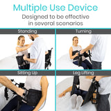 Vive Transfer Sling - Padded Assist Gait Belt - Heavy Duty Patient Lift with Straps - Mobility Standing and Lifting Aid for Disabled, Elderly, Seniors, Injured - Safely Move from Bed and Wheelchair