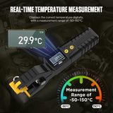 Digital Thermometer HVAC,Pipe Clamp Thermometer,LM55 HVAC Thermometer with Measurement range of-50~150°C for Heating and Cooling Systems