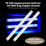 Bug Zapper Replacement Bulbs 20W, 4 Pack 13'' 10W Light Bulbs for 20W Electric Bug Zapper Mosquito Light, UV T8 Fluorescent Tubes for 20W Indoor Outdoor Electronic Insect Pest Lamp Killer