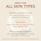 Dionis - Goat Milk Skincare Scented Lotion (8.5 oz) - Made in the USA - Cruelty-free and Paraben-free (Creamy Coconut & Oats)