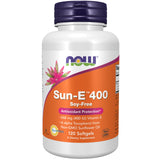 NOW Supplements, Sun-E™ 400 IU with d-alpha Tocopherol from Non-GMO Sunflower Oil, 120 Softgels