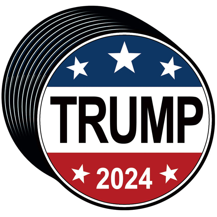 YINENA 100Pcs Trump 2024 President Election Stickers Donald Trump Stickers and Decal for Car Bumper Motorcycles Helmets Laptop Window Waterproof Decor 3x3 Inch