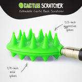 Cactus Scratcher Back Scratcher for Men, Women & Kids, Double Side Itch Reliever for Back, Head and Body, Compact Back Scratcher Extendable to 24.5 Inches - Glow in The Dark