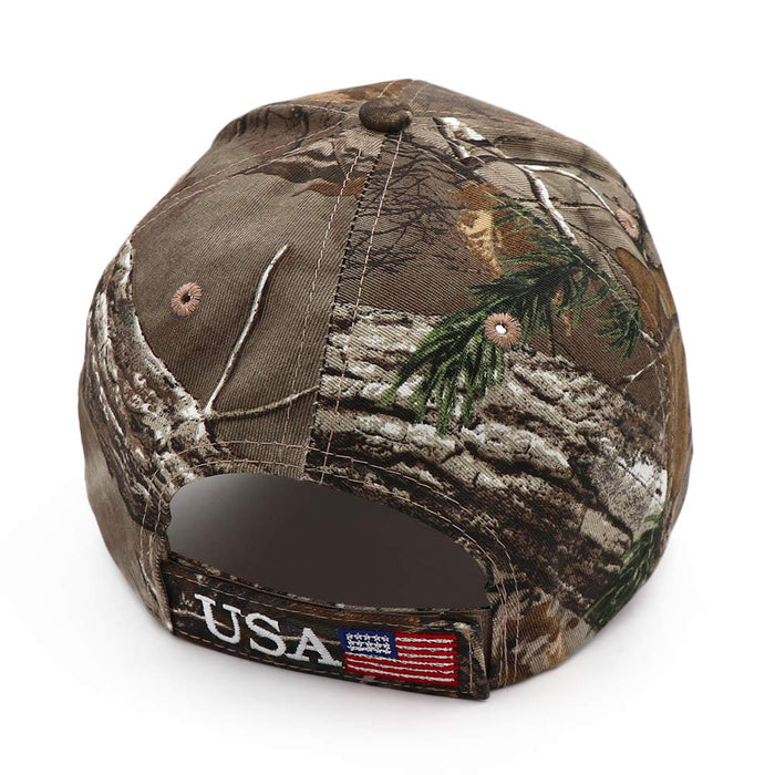 Trump Hat 2024 MAGA Hat Embroidered Keep America Great Donald Trump Slogan USA Adjustable Camo Baseball Cap for Woman Men