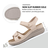 Ortho+rest Women Arch Support Walking Sandals Comfortable Orthotic Sandals (8,Beige)