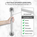 2 Pack 12 Inch Grab Bars for Bathtubs and Showers, Anti Slip Shower Grab Bars Stainless Steel Shower Handle Toilet Handicap Elderly Senior Assist Bathroom Saft Handle