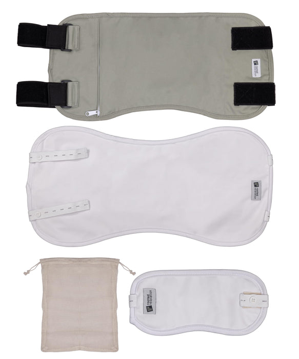 Rooted Relaxation Castor Oil Wrap Set – Organic Cotton Reusable Comfort Wraps