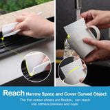 110 PCS Upgrade Convex Point Magic Sponge Eraser Sheets,Disposable Portable Magic Cleaning Eraser Thin Wipes for Kitchenware Bathroom Shoe Sink Car Interiors Hard-to-Reach Places