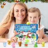 Advent Calendar 2024,Luminous Mochi Christmas Countdown 24 Days Cute Relief Stress Squishies Animals Party Favors for Girls Boys