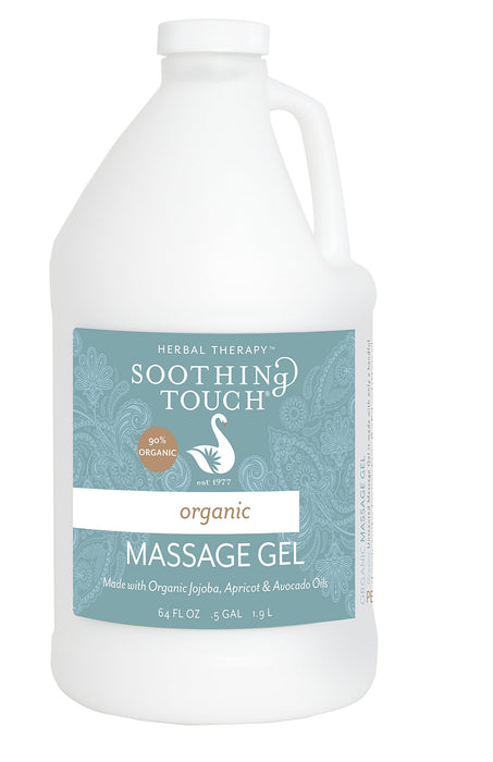 Soothing Touch Organic Massage Gel, Unscented, 64 Ounce