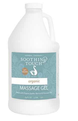 Soothing Touch Organic Massage Gel, Unscented, 64 Ounce