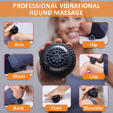 shrink Vibrating Massage Ball with 4-Speeds - Deep Tissue Trigger Point Massage Ball for Relieving Muscle Pain and Tension - Myofascial and Hip Flexor Release Tool for Physical Therapy