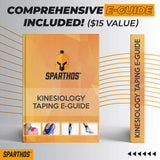 Sparthos Tape Kinesiology Tape (Pack of 2) - Support for Athletic Sports and Recovery - Kinesio Guide - Pro Rocktape Waterproof Rock Kinetic Carpal Tunnel Wrist Brace - Uncut (2X Midnight Black)