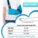 KONSEDIK Arm Sling Shoulder Injury Brace for Kids,Medical Sling with Shoulder Pad for Kids Rotator Cuff Injury,Support Brace for Kids Arm,Wrist, Elbow,Clavicle Fracture Post-Surgery(X-Small)