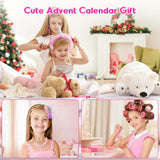 NPET Advent Calendar 2023 Girls, Pink Unicorn 24 Days Christmas Countdown Calendar Toy Christmas For Kids Christmas Dress Up Kit Stocking Stuffers Toys 4 5 6 7 Year Old Girls Birthday Xmas