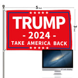 Probsin Trump 2024 Flag 3x5 Ft Decorations Outdoor Double Sided 3 Ply Red Take America Back Flag Heavy Duty Banner Party Supplies Yard Signs Home Decor Hanging Poster with 2 Brass Grommets