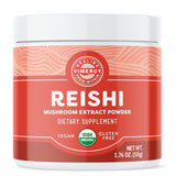 Vimergy USDA Organic Reishi Mushroom Extract Powder, 33 Servings – Red Reishi Mushroom - Supports Healthy Immune System - Non-GMO, Kosher, Gluten-Free, Vegan, Paleo - 100% Pure with Zero Fillers (50g)