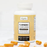 Vita Organics Turmeric Curcumin w/Black Pepper Extract BioPerine for Joint Health Support, Mobility, Prevent Natural Wear and Tear 60 Veggie Capsules, Made in USA