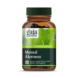 Gaia Herbs Mental Alertness - Brain Support Supplement to Help Maintain Focus & Memory* - with Eleuthero, Ginkgo Leaf, Gotu Kola, Rosemary & Oats - 60 Vegan Liquid Phyto-Capsules (15-Day Supply)