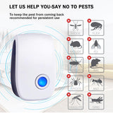 2024 Upgraded Ultrasonic Pest Control Repeller 6 Packs Electronic Pest Repellent Plug in Indoor Sonic Repellent Plug Pest Control for Rodents Cockroach Bug Roach Insects Mice Spiders Mosquitoes